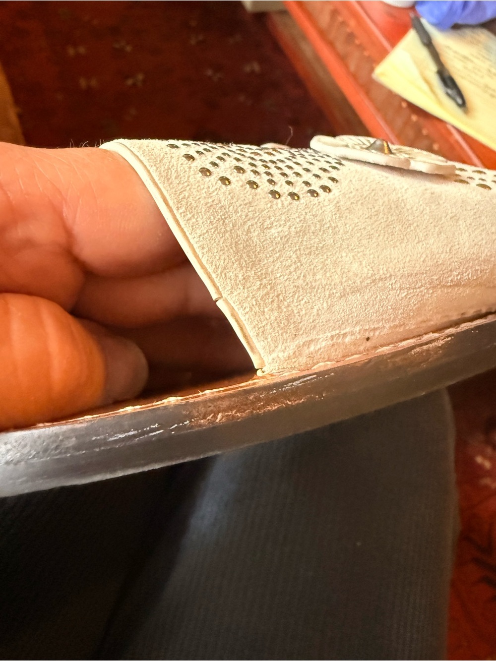 Coach Slide Sandals with Tea Rose Rivets - Picture 13 of 15